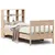 Produktbild 2 för Sängram utan madrass 90x190 cm massiv furu