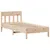 Produktbild 5 för Sängram utan madrass 75x190 cm massiv furu