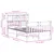 Produktbild 11 för Sängram utan madrass vit 120x190 cm massiv furu