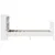 Produktbild 7 för Sängram utan madrass vit 90x190 cm massiv furu