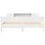 Produktbild 4 för Sängram utan madrass vit 180x200 cm massiv furu