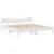 Produktbild 5 för Sängram utan madrass vit 180x200 cm massiv furu