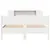 Produktbild 4 för Sängram utan madrass vit 135x190 cm massiv furu