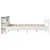 Produktbild 7 för Sängram utan madrass vit 135x190 cm massiv furu