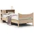 Produktbild 2 för Sängram utan madrass 75x190 cm massiv furu