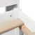 Produktbild 9 för Sängram utan madrass vit 150x200 cm massiv furu