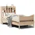 Produktbild 2 för Sängram utan madrass 75x190 cm massiv furu