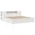 Produktbild 3 för Sängram utan madrass vit 200x200 cm massiv furu
