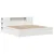 Produktbild 3 för Sängram utan madrass vit 180x200 cm massiv furu