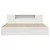 Produktbild 4 för Sängram utan madrass vit 180x200 cm massiv furu
