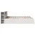 Produktbild 6 för Sängram utan madrass vit 180x200 cm massiv furu