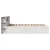 Produktbild 6 för Sängram utan madrass vit 150x200 cm massiv furu