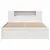 Produktbild 4 för Sängram utan madrass vit 140x200 cm massiv furu
