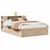 Produktbild 2 för Sängram utan madrass 140x190 cm massiv furu