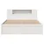 Produktbild 4 för Sängram utan madrass vit 140x190 cm massiv furu
