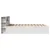 Produktbild 6 för Sängram utan madrass vit 140x190 cm massiv furu