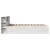 Produktbild 6 för Sängram utan madrass vit 120x190 cm massiv furu