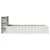 Produktbild 6 för Sängram utan madrass vit 75x190 cm massiv furu