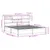 Produktbild 12 för Sängram utan madrass vit 200x200 cm massiv furu