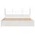 Produktbild 4 för Sängram utan madrass vit 180x200 cm massiv furu