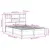 Produktbild 12 för Sängram utan madrass vit 140x200 cm massiv furu