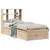 Produktbild 2 för Sängram utan madrass 100x200 cm massiv furu