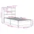 Produktbild 12 för Sängram utan madrass 100x200 cm massiv furu