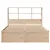 Produktbild 4 för Sängram utan madrass 140x190 cm massiv furu