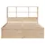 Produktbild 4 för Sängram utan madrass 135x190 cm massiv furu