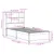 Produktbild 12 för Sängram utan madrass vit 75x190 cm massiv furu