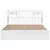 Produktbild 4 för Sängram utan madrass vit 180x200 cm massiv furu