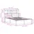 Produktbild 11 för Sängram utan madrass vit 160x200 cm massiv furu