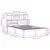 Produktbild 11 för Sängram utan madrass vit 150x200 cm massiv furu