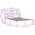 Produktbild 11 för Sängram utan madrass vit 140x200 cm massiv furu