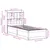 Produktbild 11 för Sängram utan madrass vit 100x200 cm massiv furu