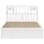 Produktbild 4 för Sängram utan madrass vit 140x190 cm massiv furu
