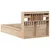 Produktbild 7 för Sängram utan madrass 135x190 cm massiv furu