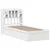 Produktbild 3 för Sängram utan madrass vit 90x190 cm massiv furu