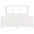 Produktbild 4 för Sängram utan madrass vit 150x200 cm massiv furu