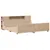 Produktbild 3 för Sängram utan madrass 180x200 cm massiv furu