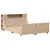 Produktbild 3 för Sängram utan madrass 150x200 cm massiv furu