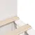 Produktbild 9 för Säng med bokhylla utan madrass vit 135x190 cm massiv trä
