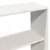 Produktbild 10 för Säng med bokhylla utan madrass vit 180x200 cm massiv trä