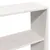 Produktbild 10 för Säng med bokhylla utan madrass vit 200x200 cm massiv trä