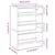 Produktbild 9 för Skohylla rökfärgad ek 80x25x61,5 cm konstruerat trä