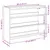 Produktbild 9 för Skohylla rökfärgad ek 80x25x61,5 cm konstruerat trä