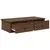 Produktbild 7 för Vägghylla med lådor brun ek 60x25x15 cm konstruerat trä
