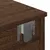 Produktbild 9 för Vägghylla med lådor brun ek 60x25x15 cm konstruerat trä
