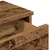 Produktbild 8 för Vägghylla med lådor åldrat trä 80x31x17 cm konstruerat trä