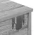 Produktbild 9 för Vägghylla med lådor grå sonoma 100x37,5x19 cm konstruerat trä